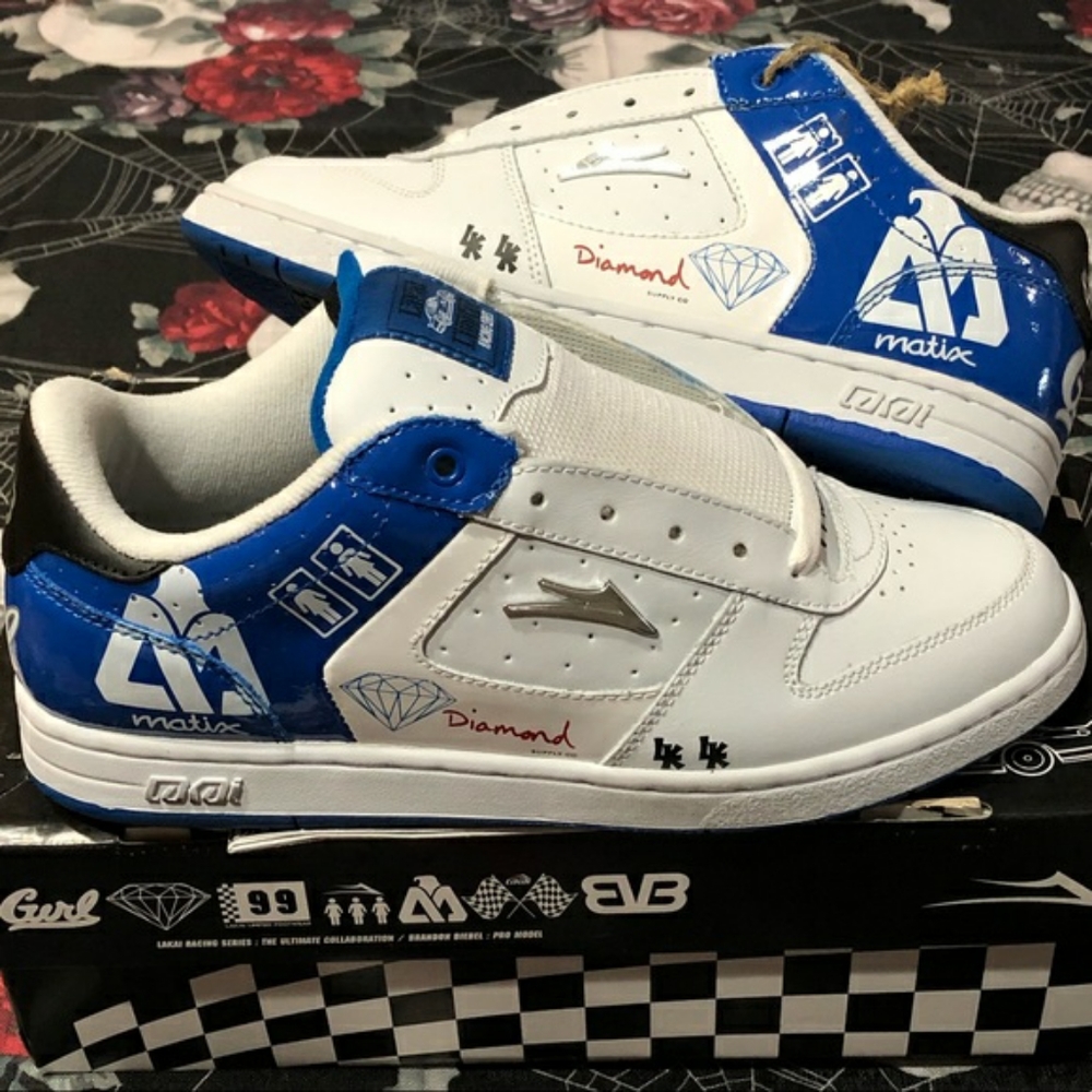 ISO Lakai 2008 Racing Series Beibel/Enjoy collab shoes.